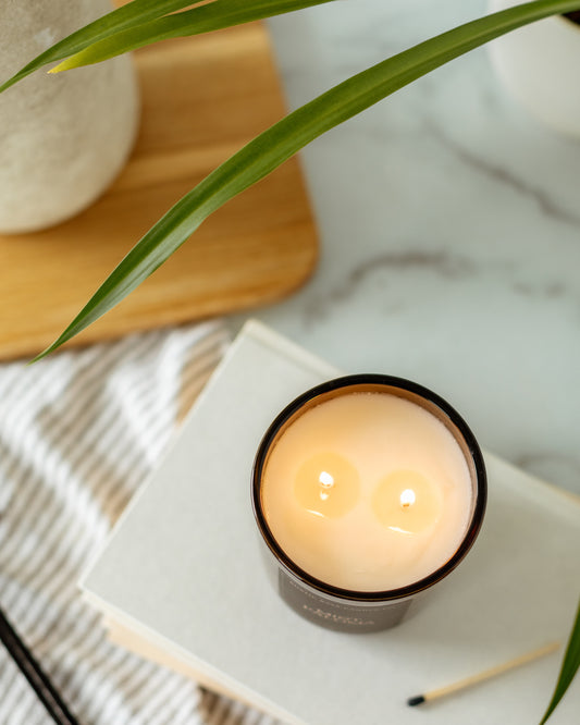 Sea Salt & Orchid Candle | 14 oz Amber Jar