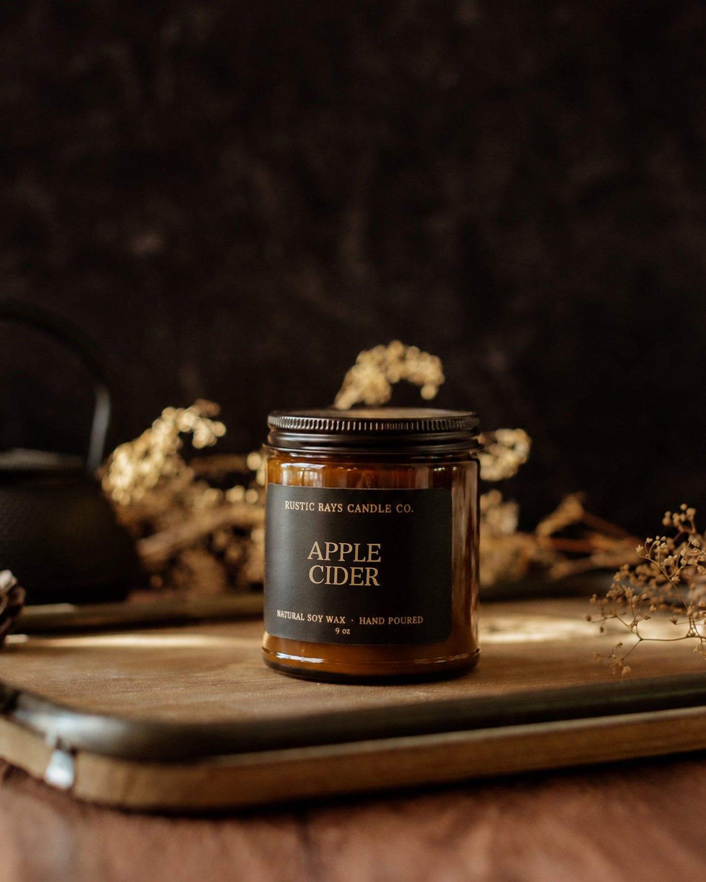 Apple Cider Candle | 9 oz Amber Jar