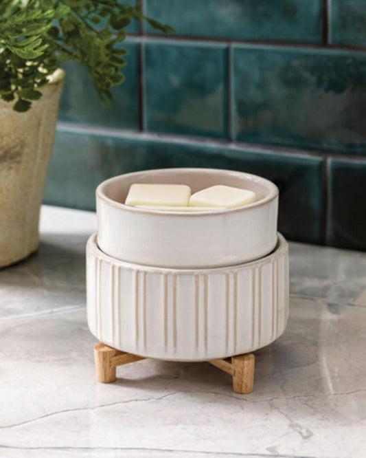 Zen White & Wood | 2-in-1 Warmer