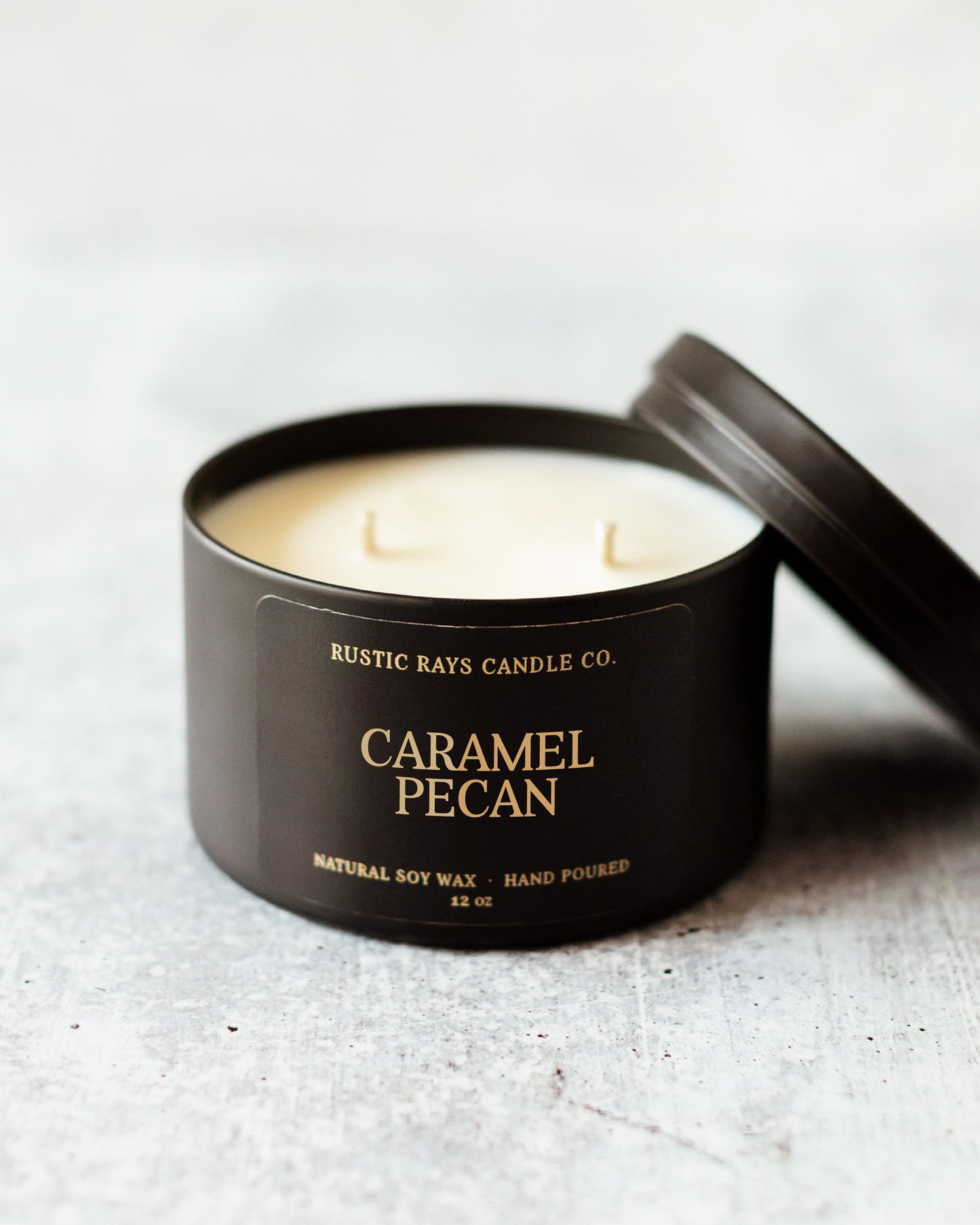 - Caramel Pecan Candle | 12 oz Tin