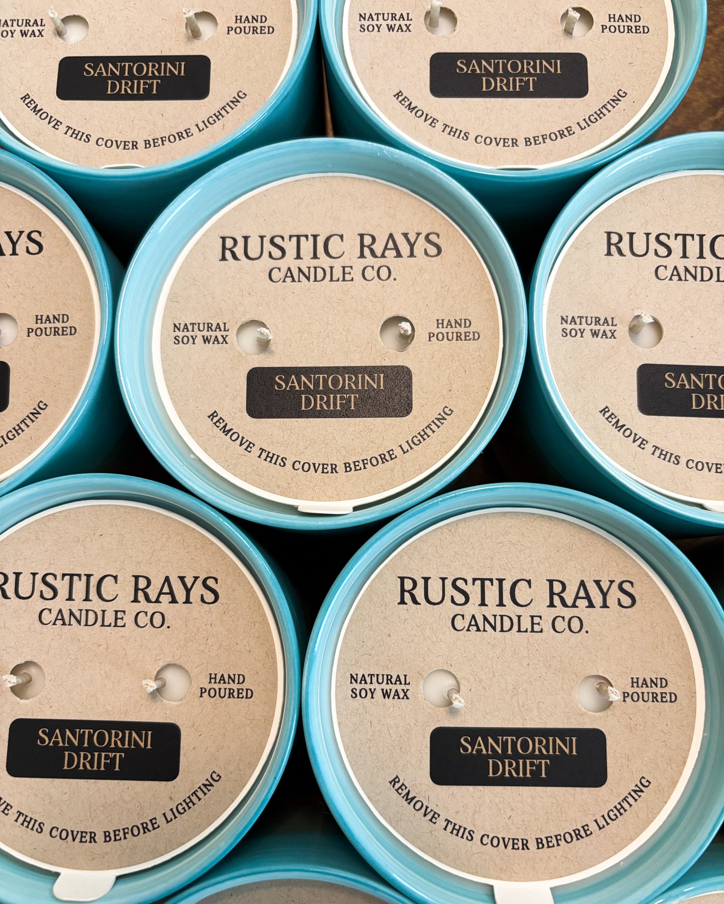 Santorini Drift Candle | 12 oz Coastal