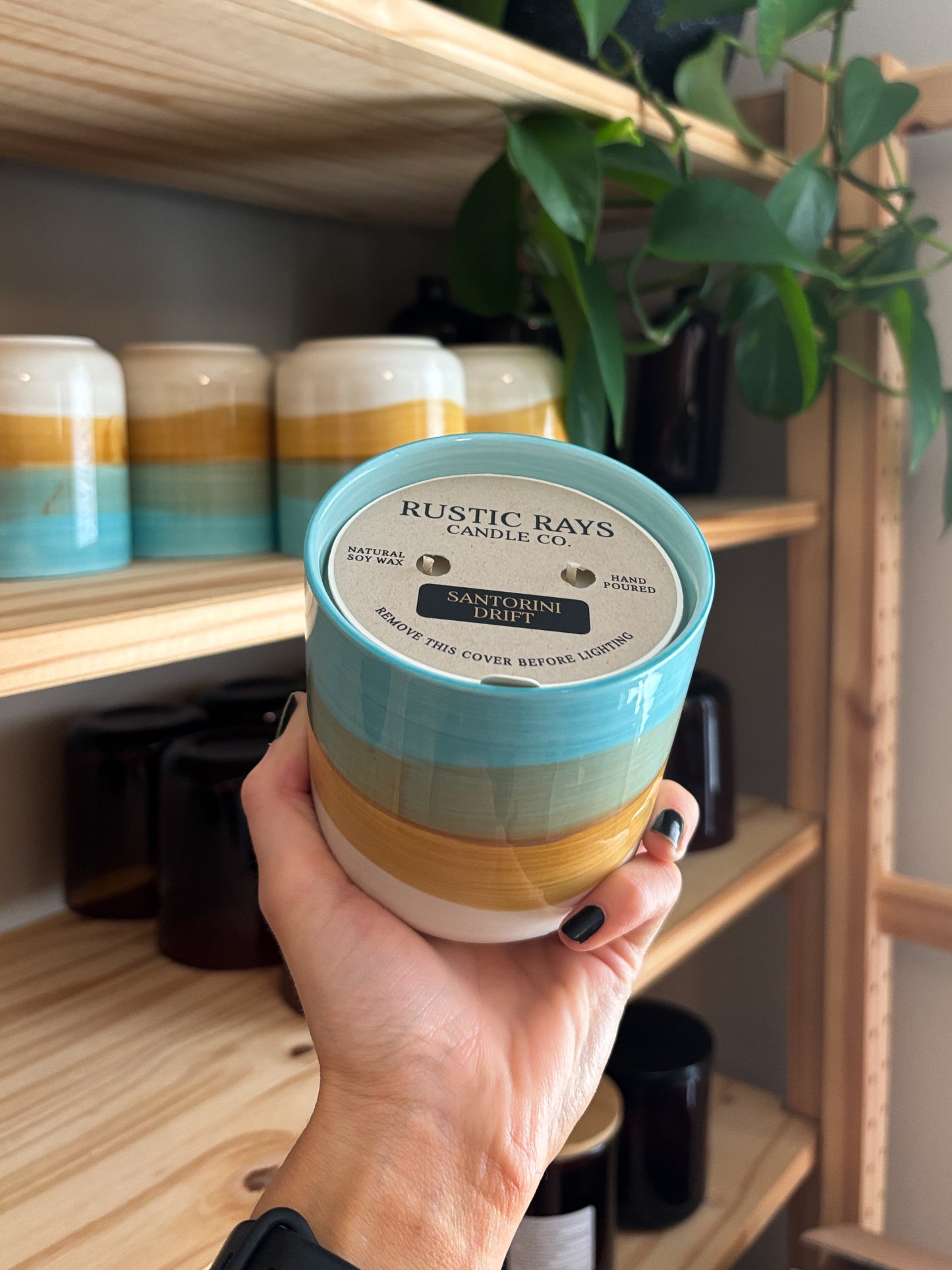 Santorini Drift Candle | 12 oz Coastal