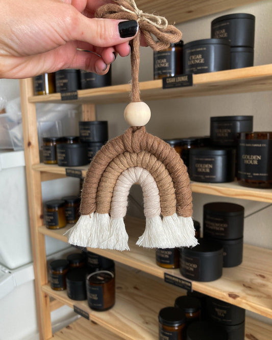 Rainbow Hanging Diffuser with Oil | Latte