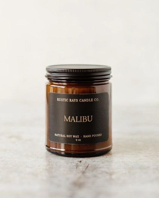 Malibu Candle | 9 oz Amber Jar