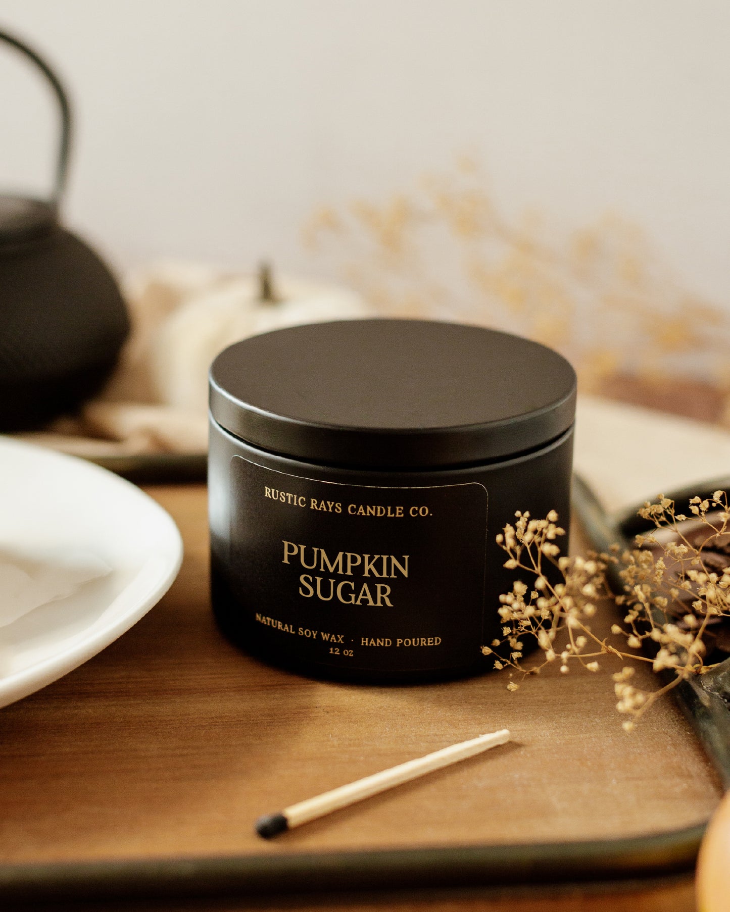 Pumpkin Sugar Candle | 12 oz Tin