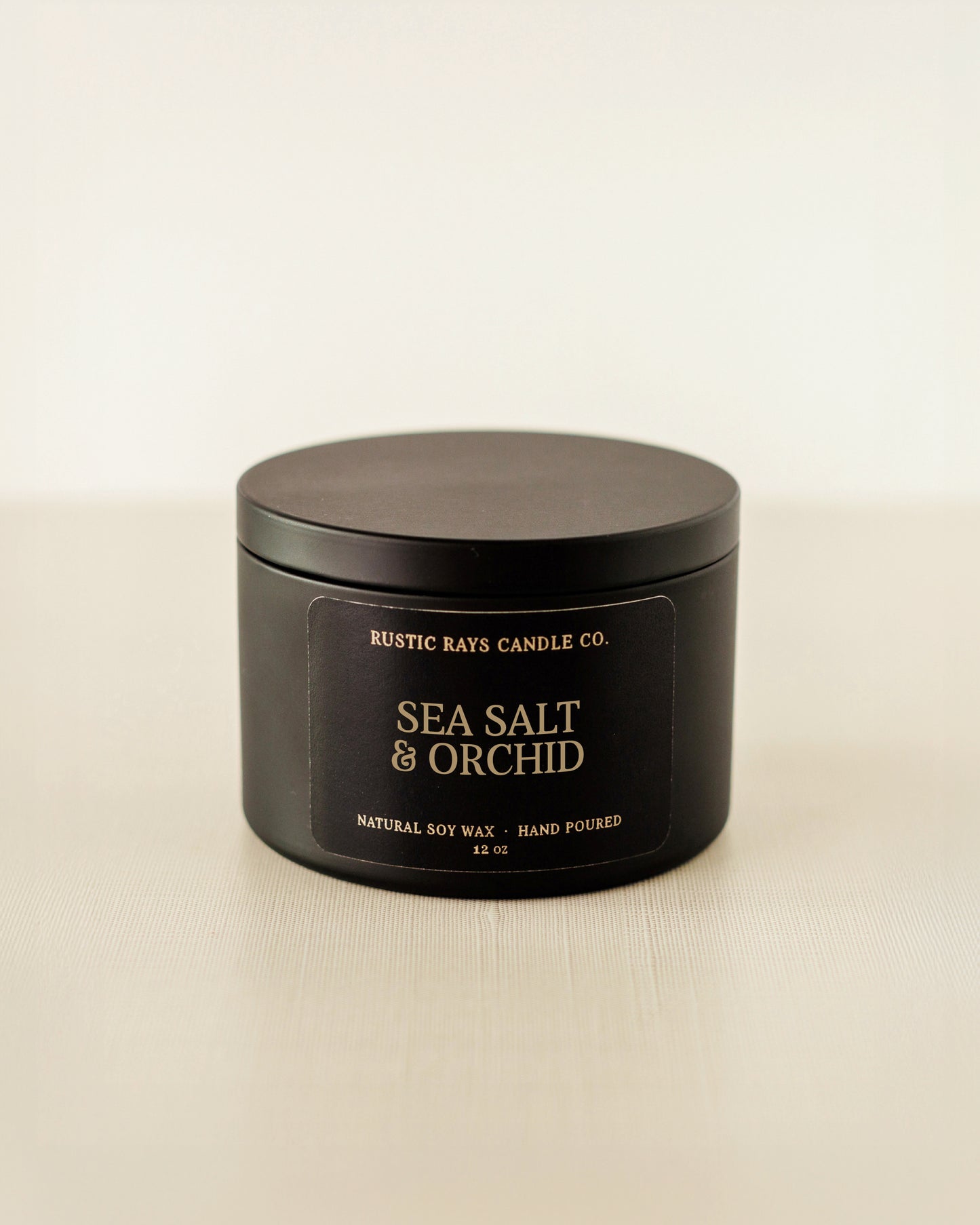 Sea Salt & Orchid Candle | 12 oz Tin