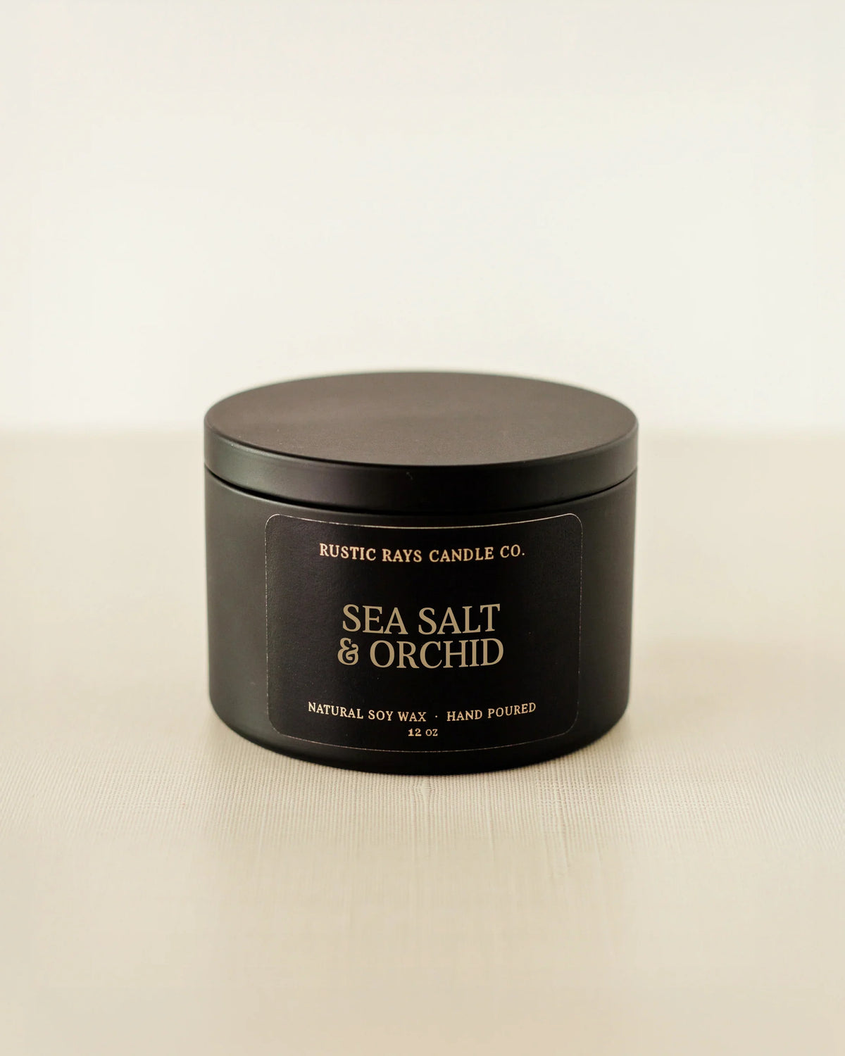 Sea Salt & Orchid Candle | 12 oz Tin