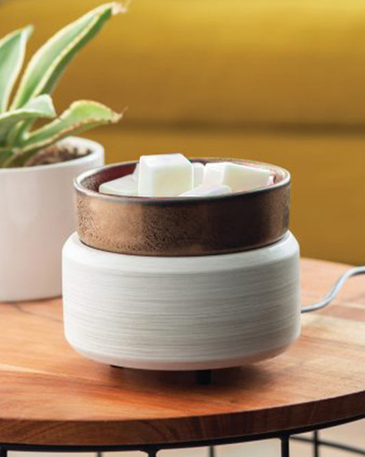 Bronze & White Washed | 2-in-1 Warmer