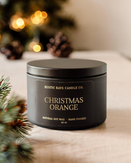 Christmas Orange Candle | 12 oz Tin