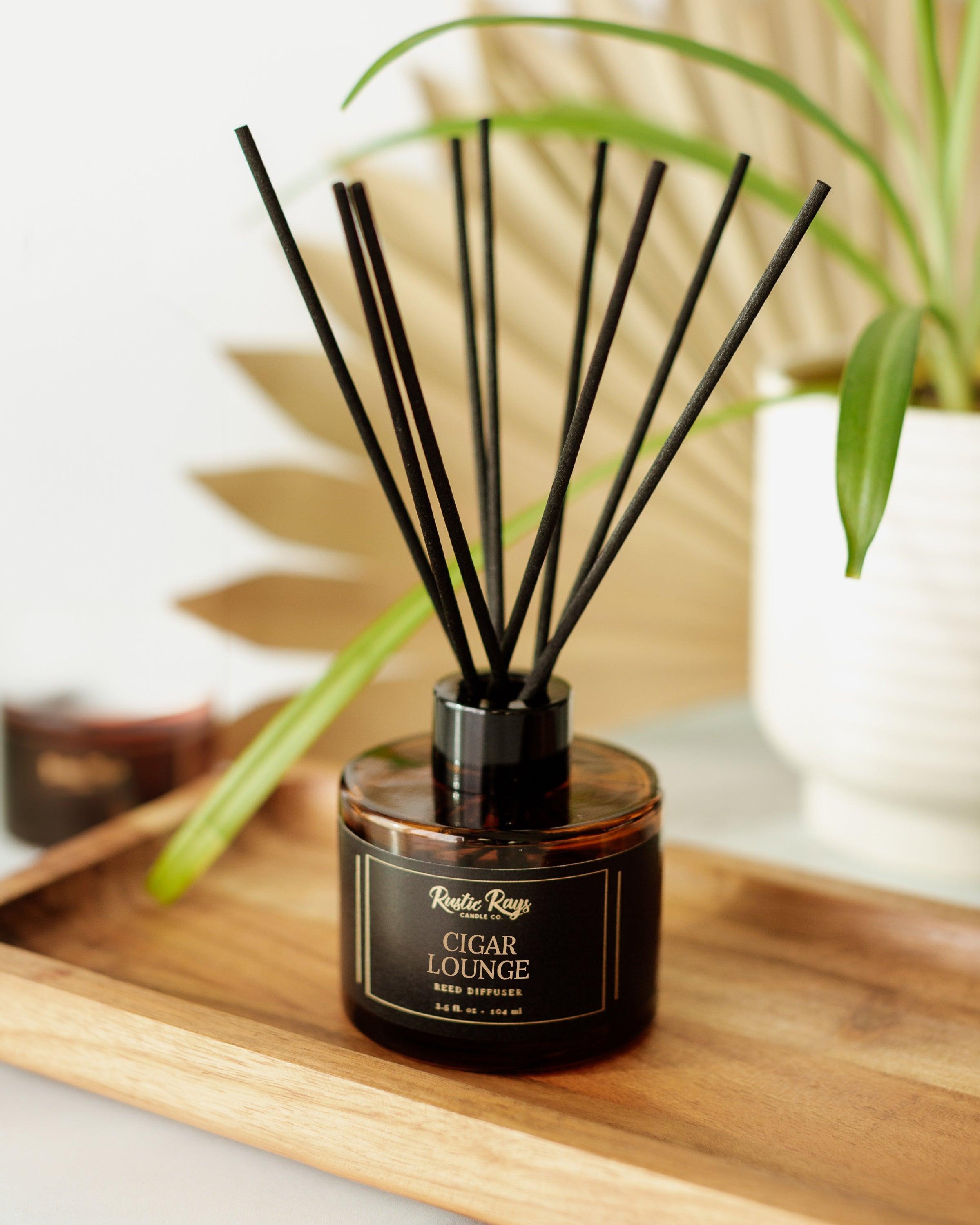 Cigar Lounge | Reed Diffuser – Rustic Rays Candle Co.