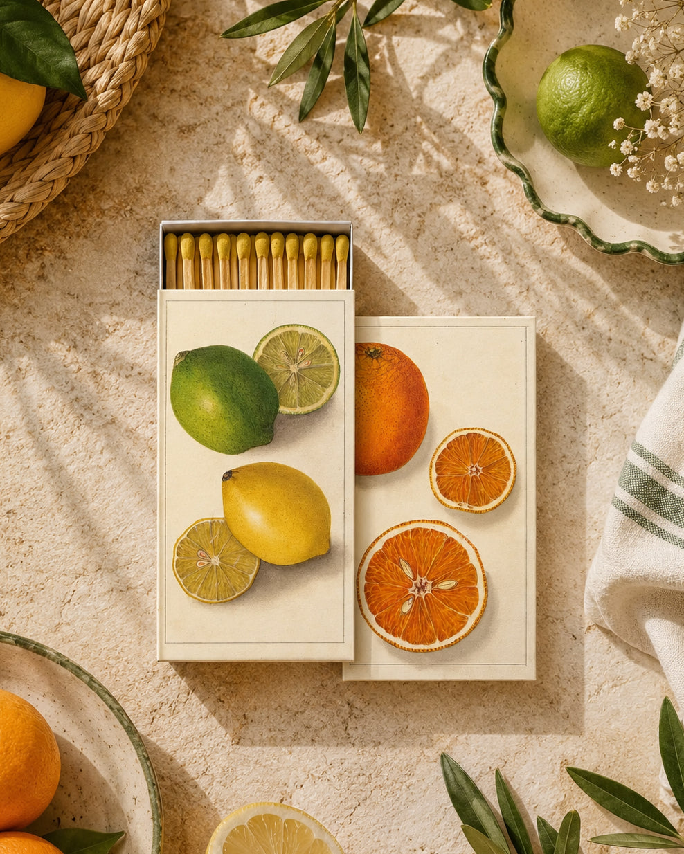 Matches | Citrus | 4" - 50 Count