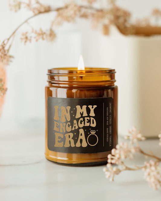 - In My Engaged Era Candle | 9 oz Amber Jar