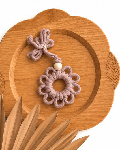 Flower Hanging Diffuser with Oil | Dusty Pink