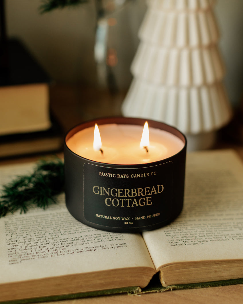 - Gingerbread Cottage Candle | 12 oz Tin