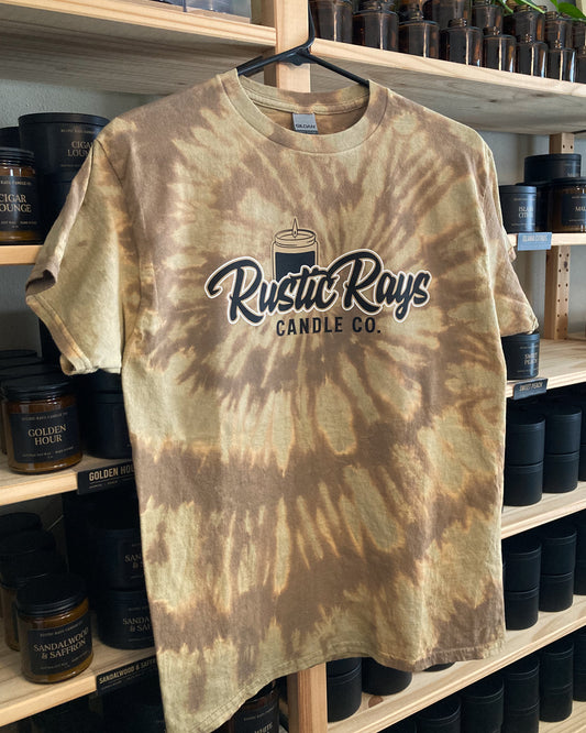 Rustic Rays Candle Co. Logo Tee | Tie Dye