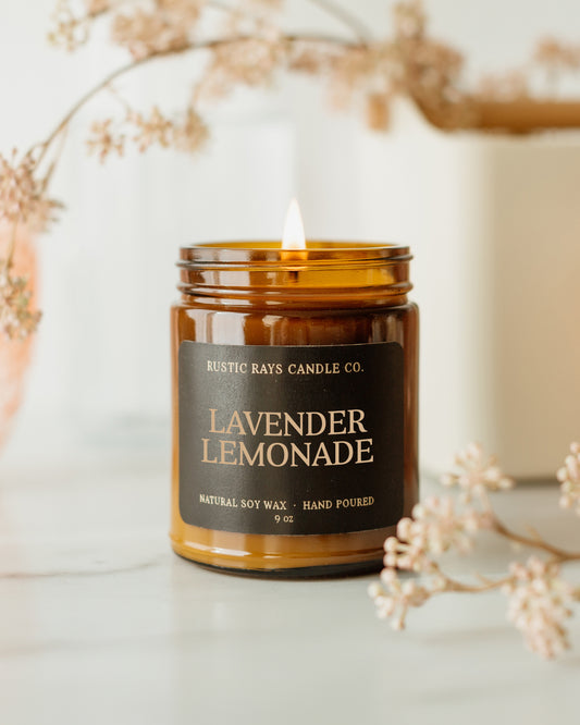 - Lavender Lemonade Candle | 9 oz Amber Jar