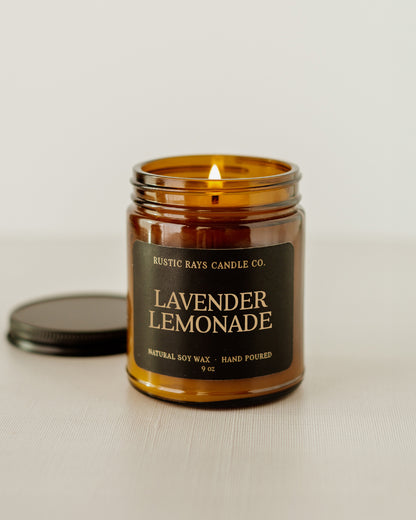 - Lavender Lemonade Candle | 9 oz Amber Jar