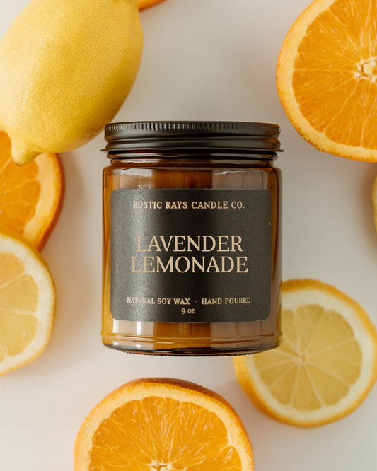 Lavender Lemonade Candle | 9 oz Amber Jar