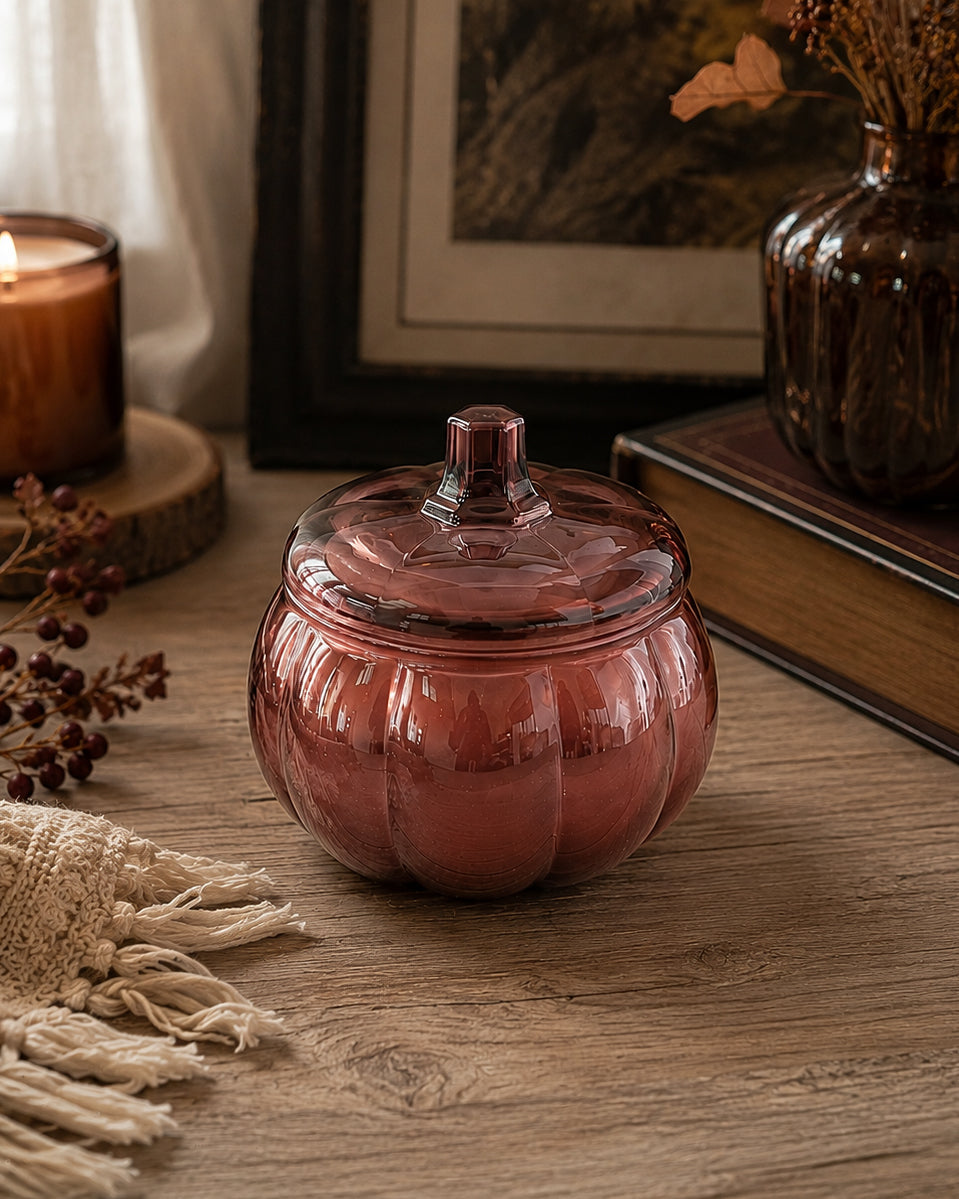 Pumpkin Jar Candle - Wine | 17 oz