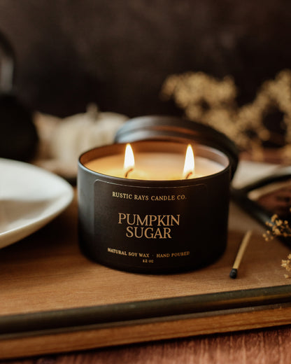 Pumpkin Sugar Candle | 12 oz Tin