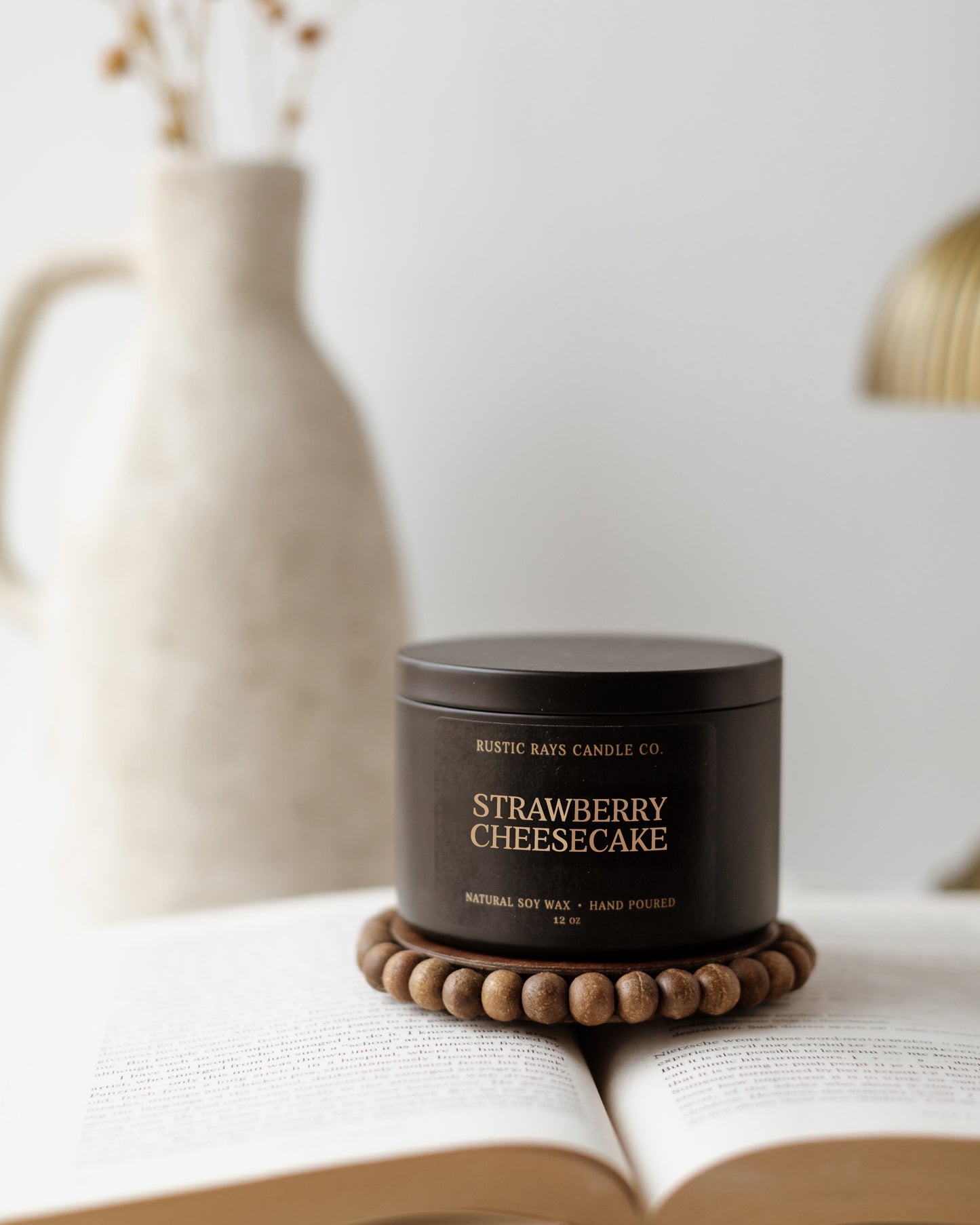 Strawberry Cheesecake Candle | 12 oz Tin