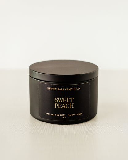 - Sweet Peach Candle | 12 oz Tin