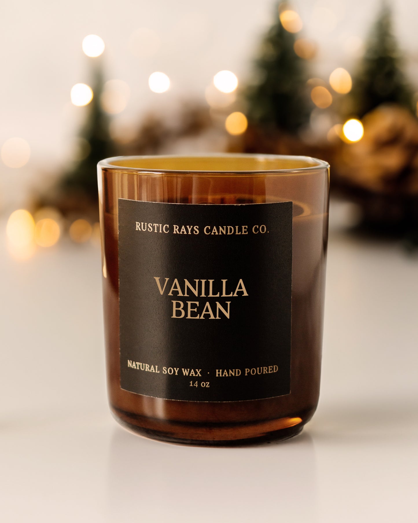 Vanilla Bean Candle | 14 oz Wood Wick