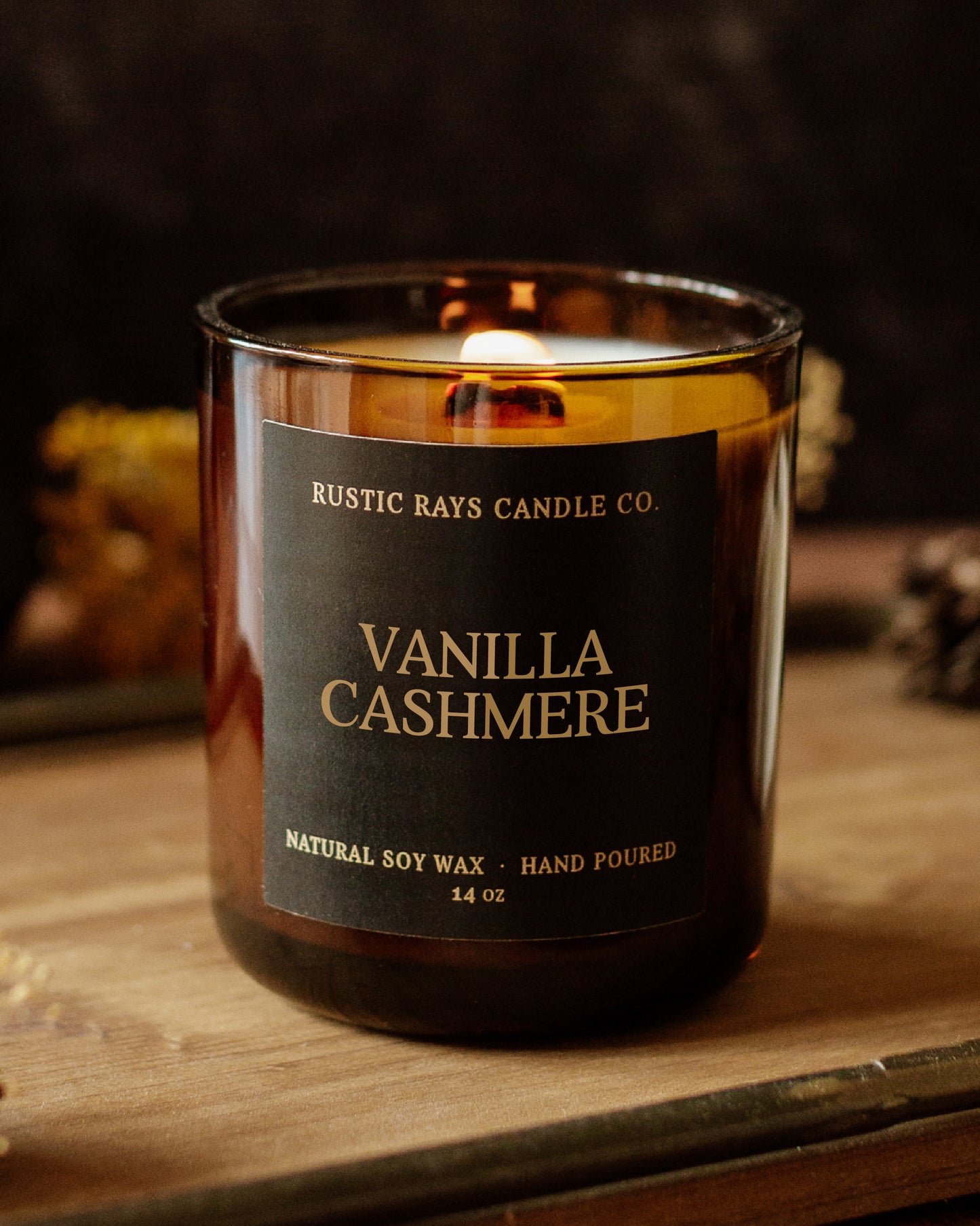 Vanilla Cashmere Candle | 14 oz Wood Wick