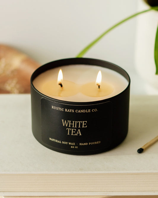 White Tea Candle | 12 oz Tin