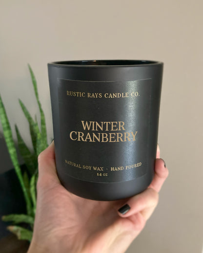 Winter Cranberry Candle | 14 oz Wood Wick