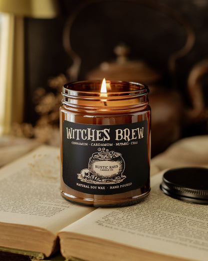 Witches Brew Candle | 9 oz Amber Jar