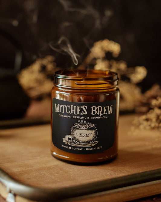 Witches Brew Candle | 9 oz Amber Jar