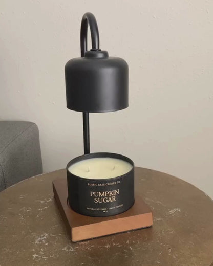 Black & Wood Lamp | Candle Warmer