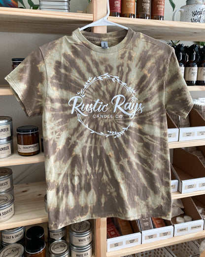 Rustic Rays Candle Co. OG Logo Tee | Tie Dye