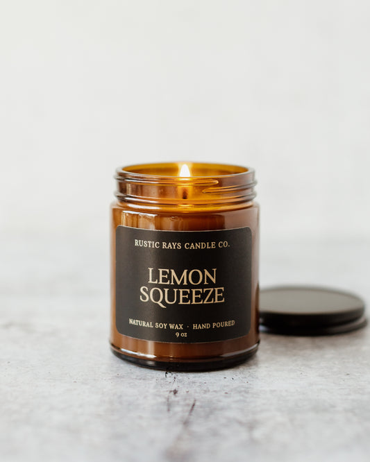 - Lemon Squeeze | 9 oz Amber Jar