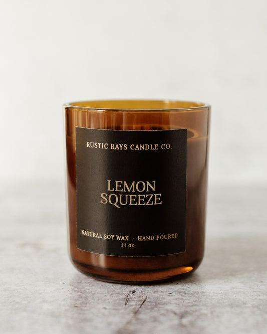 Lemon Squeeze Candle | 14 oz Wood Wick